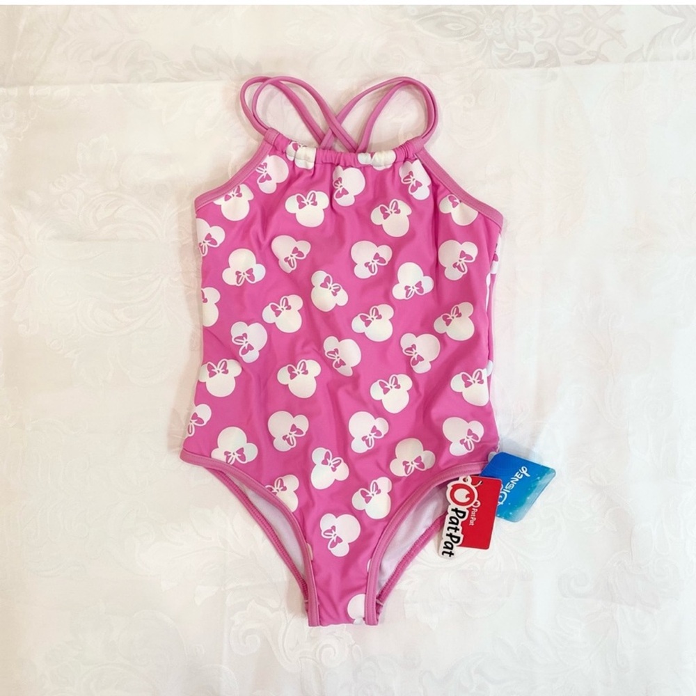 Disney Pink Minnie Mouse Kids Swimsuit
